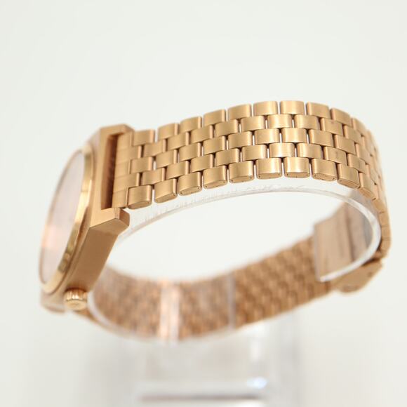 Nixon Time Teller Rose Gold Tone Stainless Steel Watch 38mm with New Battery - Picture 9 of 12